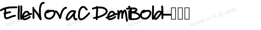 ElleNovaC DemiBold字体转换